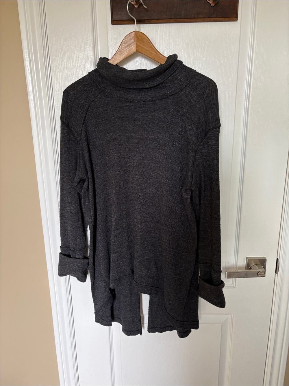 We The Free Dark Charcoal Knit Pullover